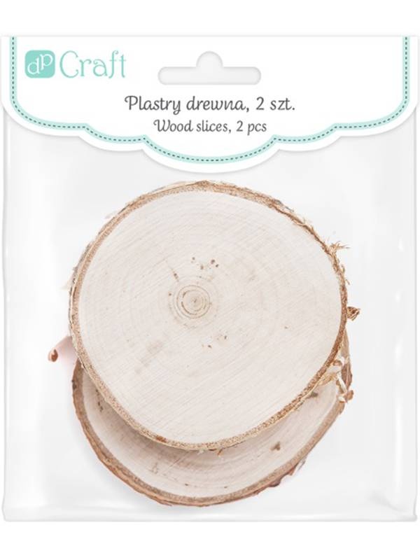 Set 2 felii lemn 6-8cm Dp Craft dpza-014