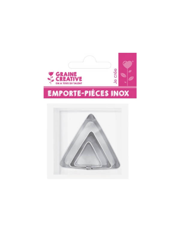 Set 3 forme de taiat triunghiuri Graine Creative 265042