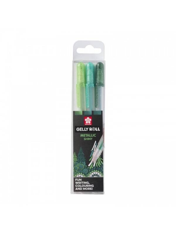 Set 3 pixuri Gelly Roll Metallic Forest Sakura POXPGBMET3B