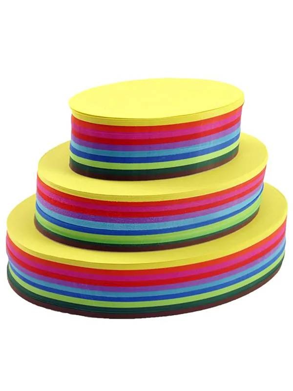 Set 500 coli Hartie Ovala pentru Origami (Marime: 12.5 x 30cm F8989)