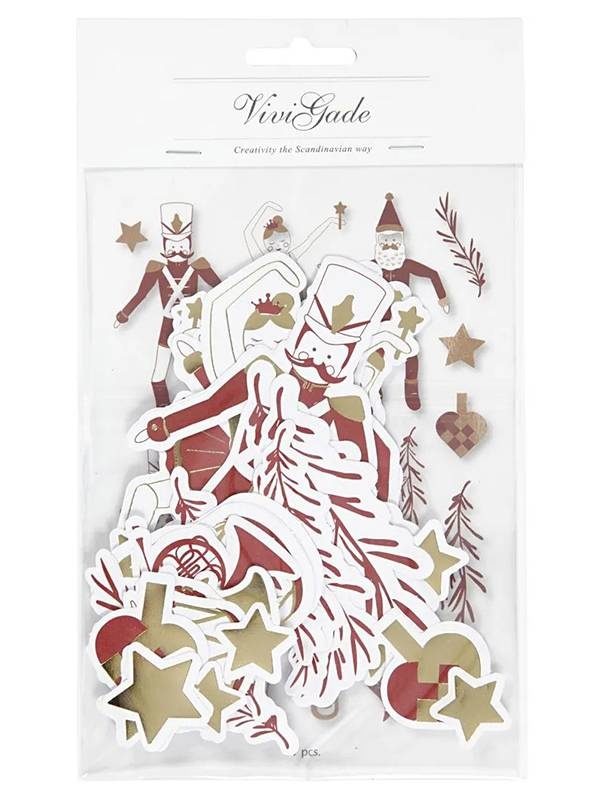 Set 57 decoratiuni din hartie cu diverse motive festive Creativ Company 51017