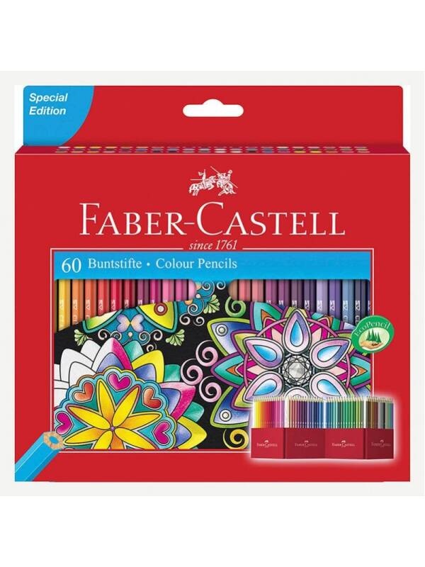 Set 60 creioane colorate Faber Castell 111260