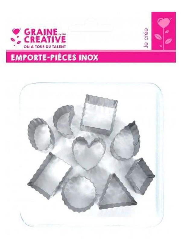 Set 9 forme metalice de taiat ondulate Graine Creative 265055