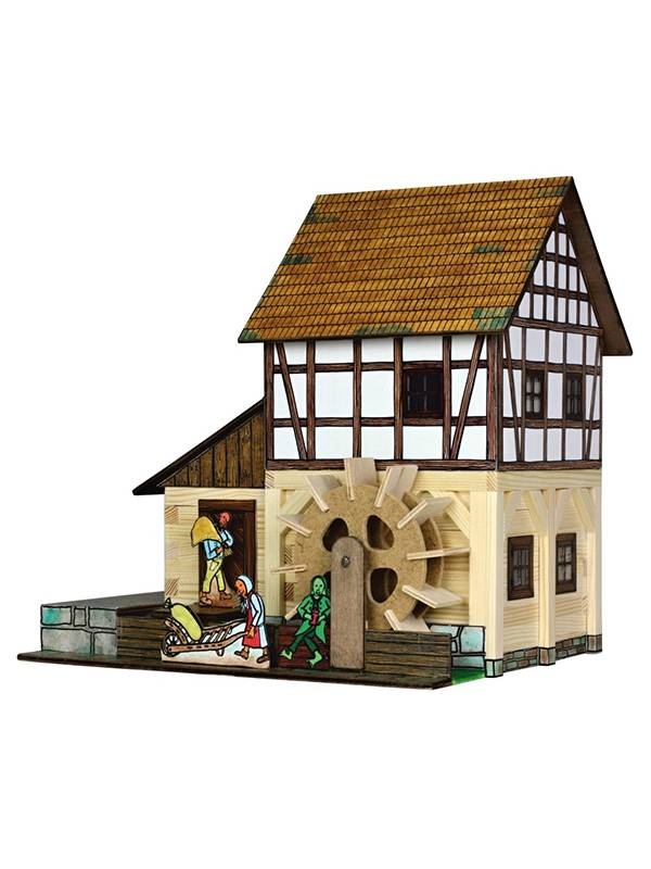 Set constructie din lemn Moara de Apa cu Grinzi Walachia WLMK39