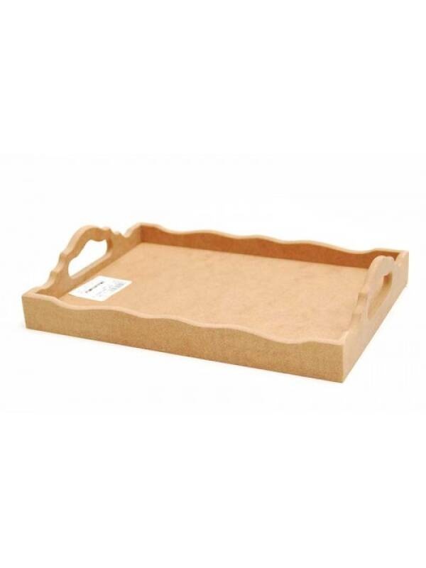 Tava dreptunghiulara din MDF cu manere Ilyas (Marime: 25 x 35 x 2.5cm)