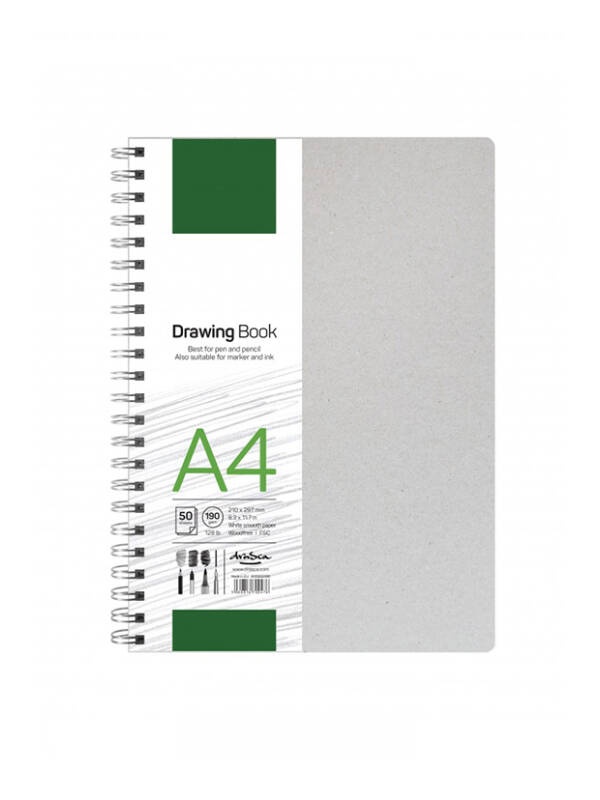 Bloc de schite Drawing Book 190 g/mp 50 file Drasca (Marime: A6)