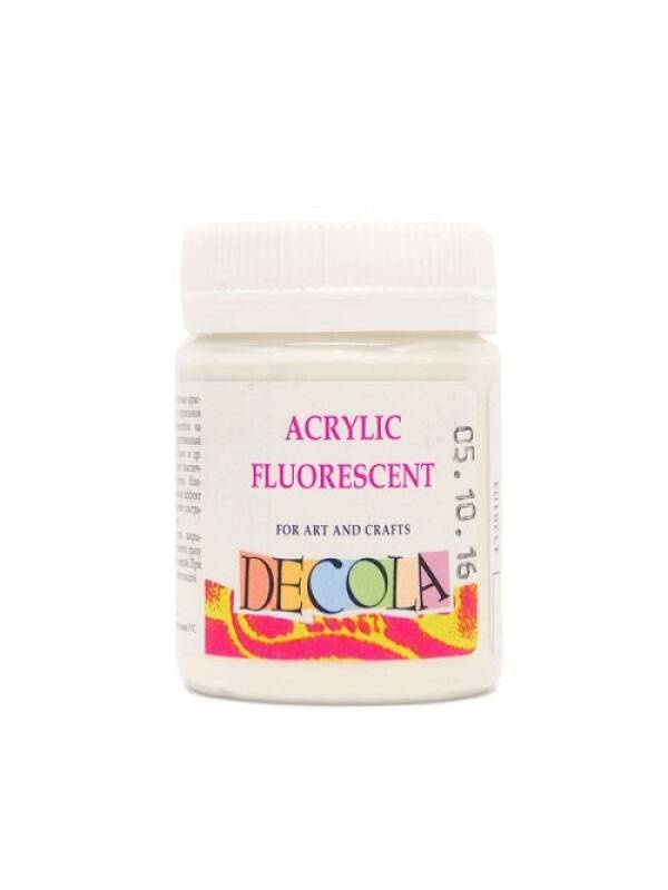 Culori acrilice 50 ml Decola Fluorescente (Culoare: 104 white fluorescent)