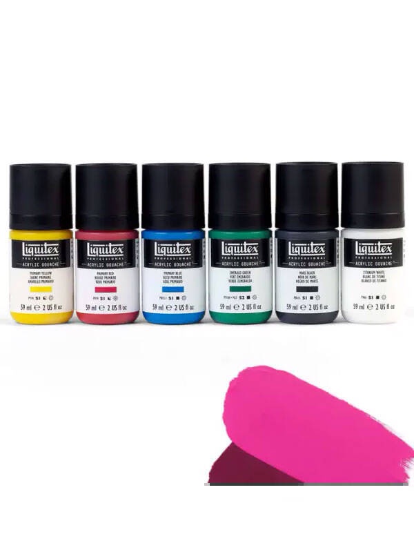 Guase acrilice 59 ml Liquitex (Culoare: 500 Medium Magenta 1)