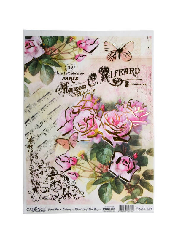 Hartie de orez A3 Gold Cadence 006