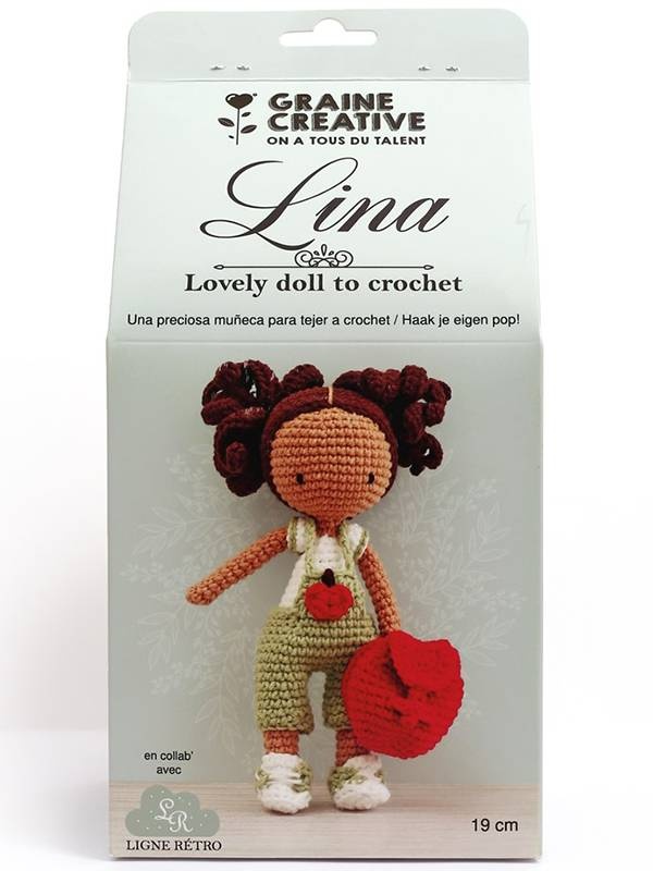 Kit crosetat amigurumi Papusa Lina 19cm Graine Creative 420285