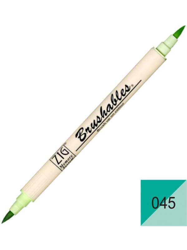 Marker dublu Zig Kuretake Brushables (Culoare: 025 pure pink)