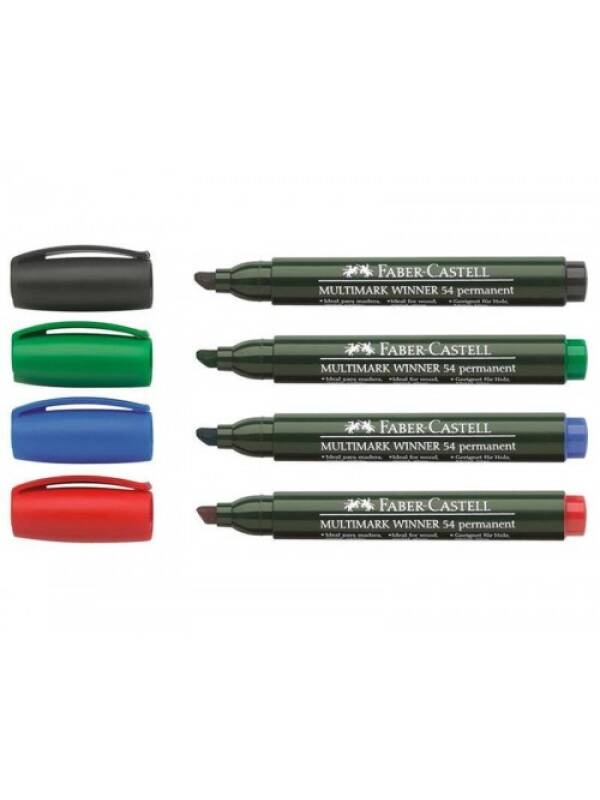 Marker permanent Multimark Faber-Castell (Culoare: Negru)