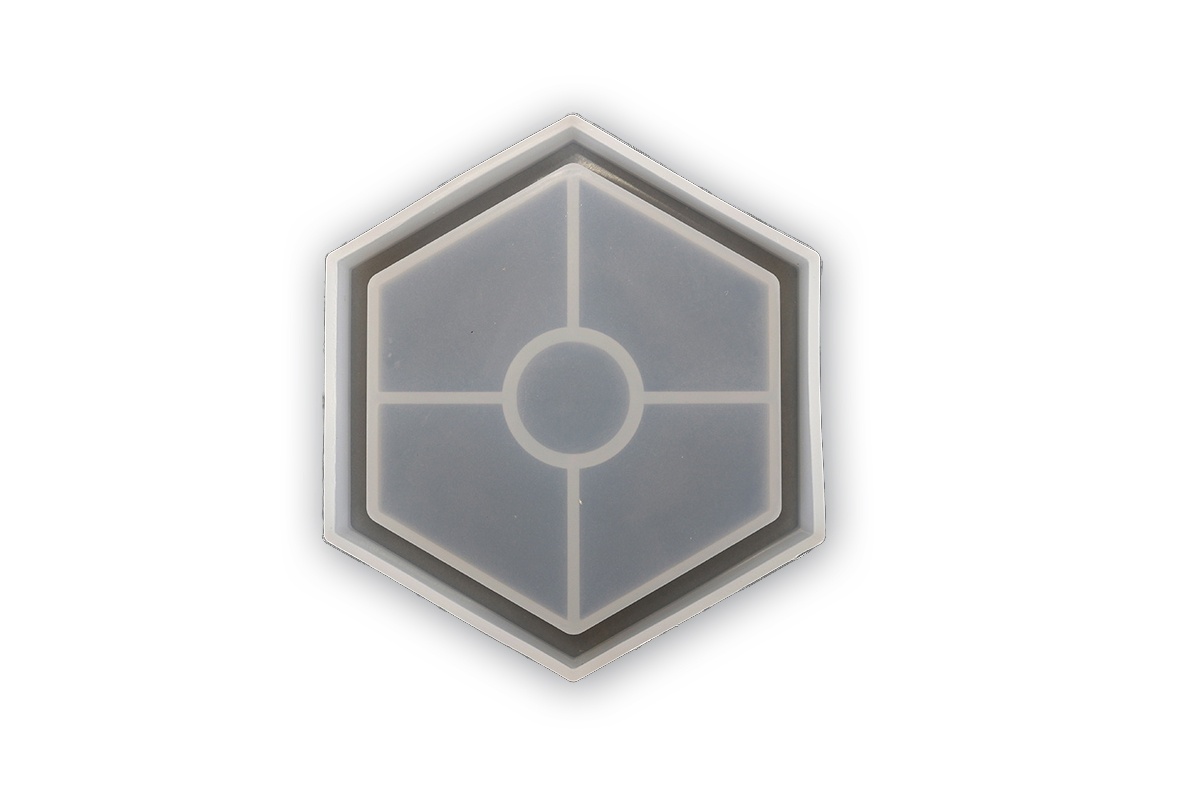Matrita Silicon pentru Sapun Forma Hexagon 11,5cm Pentart 44052