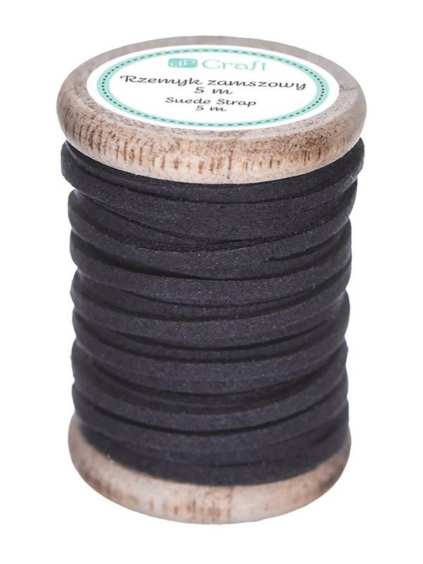 Rola snur din piele 3mmx5m black Dp Craft dprz-012