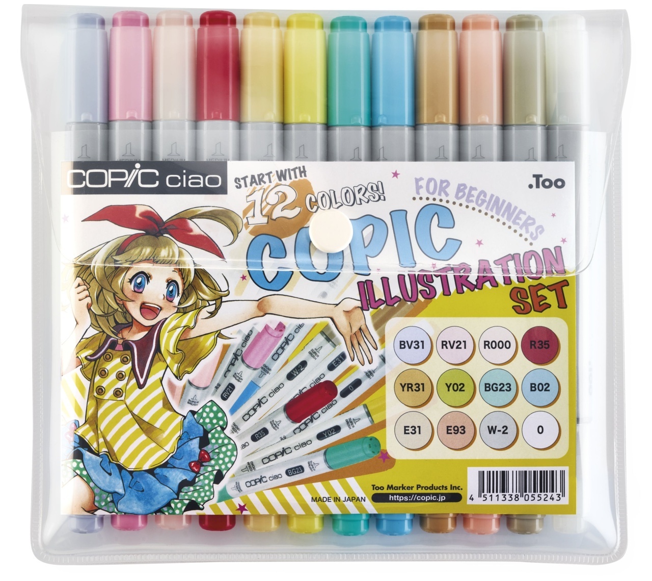 Set 12 Markere Copic Ciao Illustration + Carte de Colorat 22075912