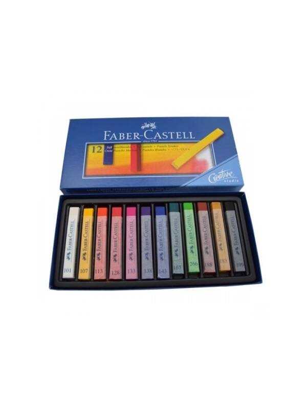 Set 12 pasteluri Soft Faber Castell 128312