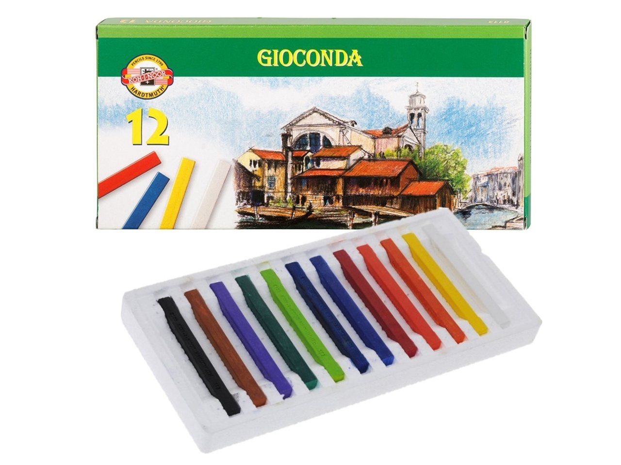 Set 12 pasteluri uleioase Gioconda Koh-I-Noor K8112