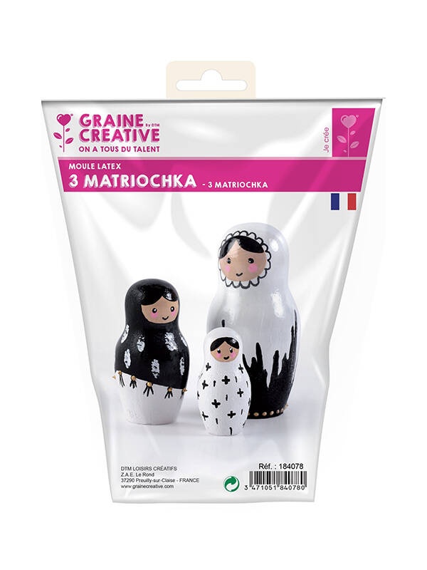 Set 3 matrite din silicon Matrioska Graine Creative 184078