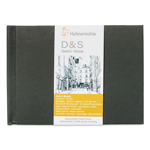 Sketch Book D&S 140 g/mp Hahnemuhle (Marime: 19.5 x 19.5 cm, cod 10628226, 80 file)
