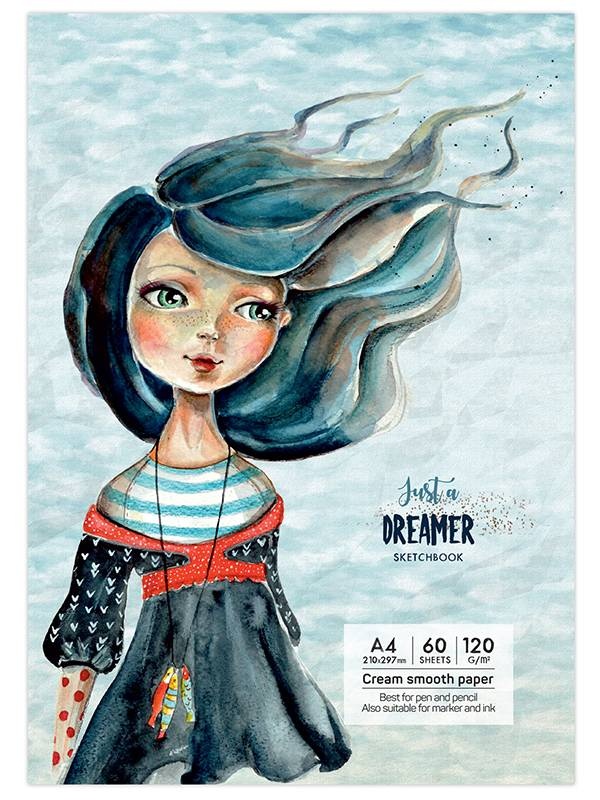 Sketchbook Having a lovely time 120g 60 file Just a dreamer (Marime: A5)
