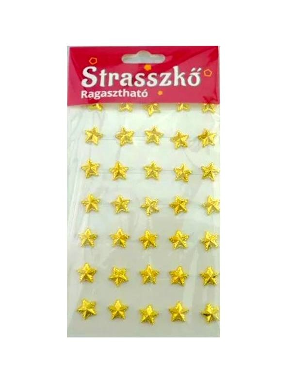 Strasuri adezive aurii stele 361953