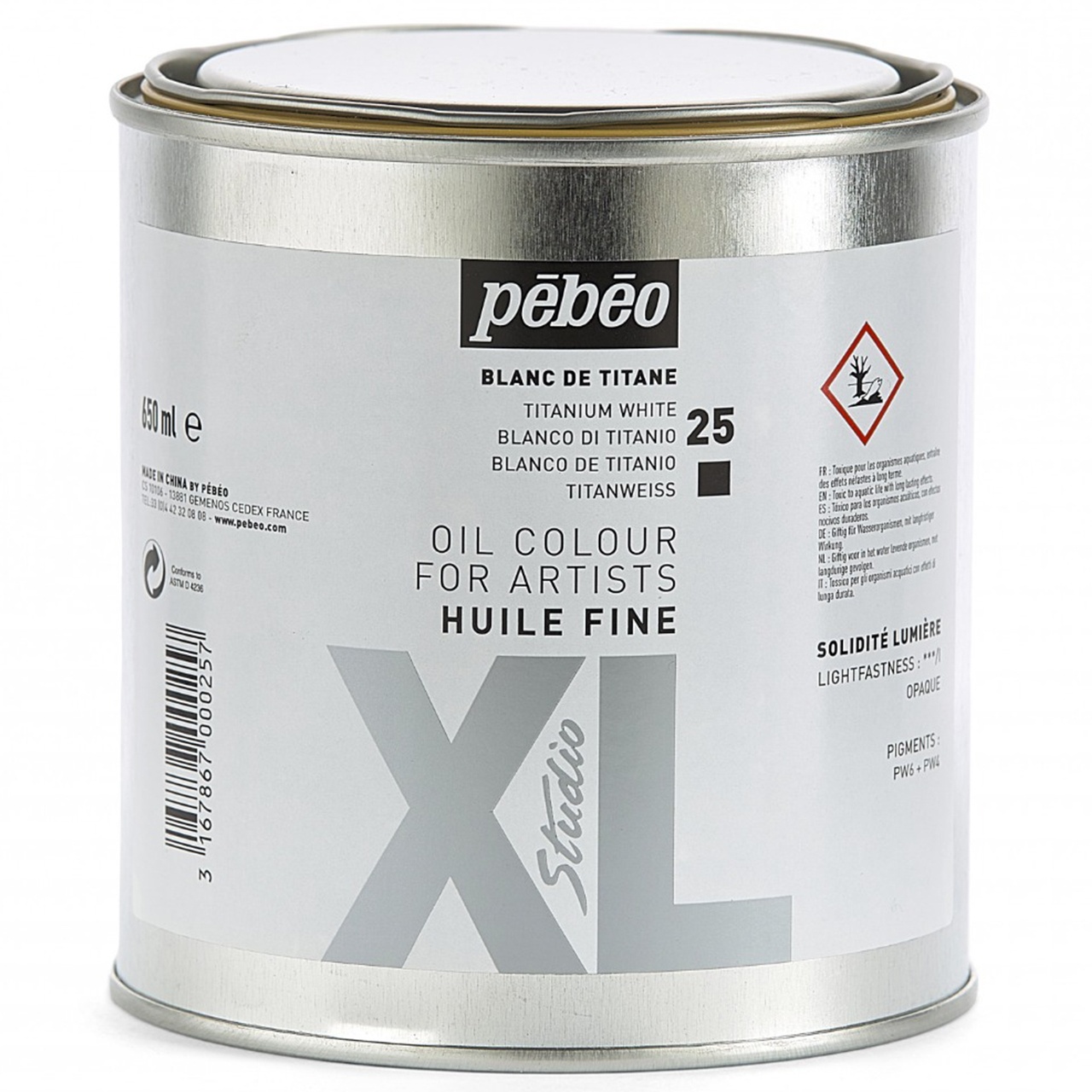 Titanium White 650 ml Fine XL Oil Studio Pebeo