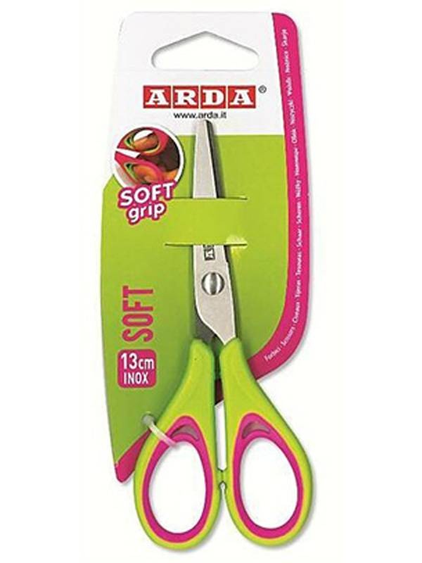 Foarfeca 13cm Arda Soft Blister FB1312