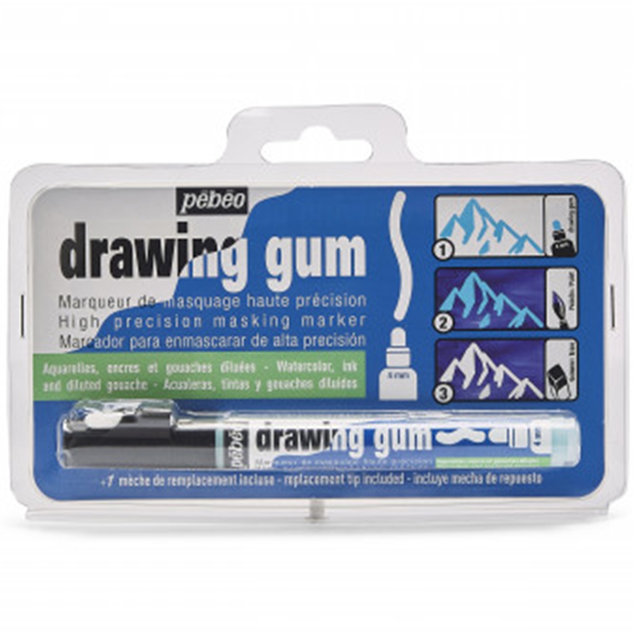 Marker cu fluid de mascare 4 mm Drawing Gum Blister Pebeo 033104