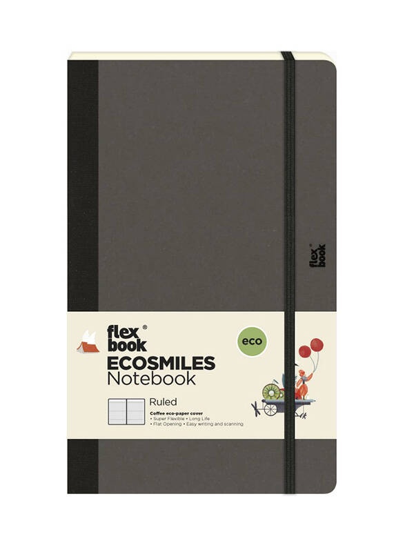 Notebook hartie liniata Ecosmiles Flexbook (Culoare: Kiwi)