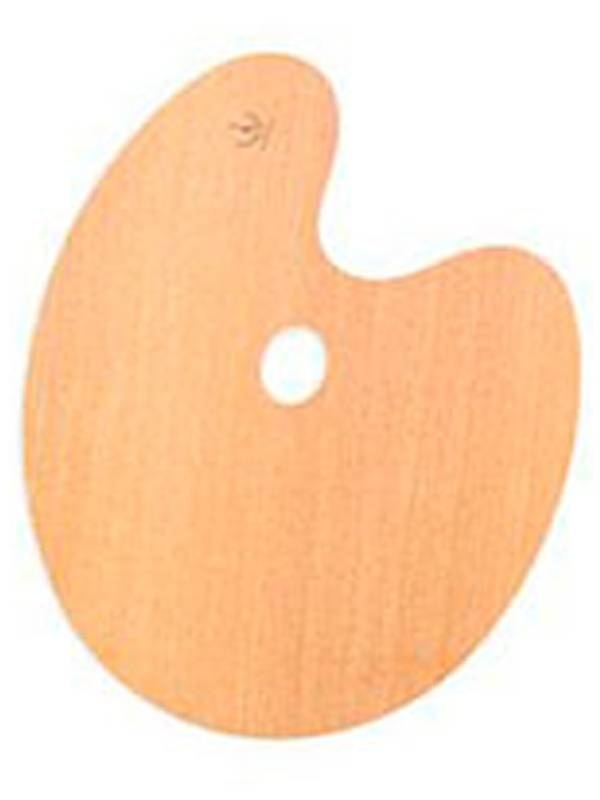 Paleta din lemn ovala Cappelletto (Marime: 25 x 35cm)