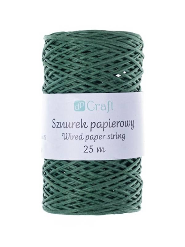 Rola snur decorativ din hartie 25m Dp Craft (Culoare: kraft)