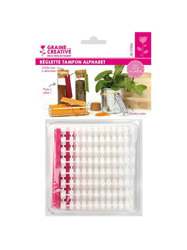 Sampila din silicon cu cifre si litere Graine Creative 264928