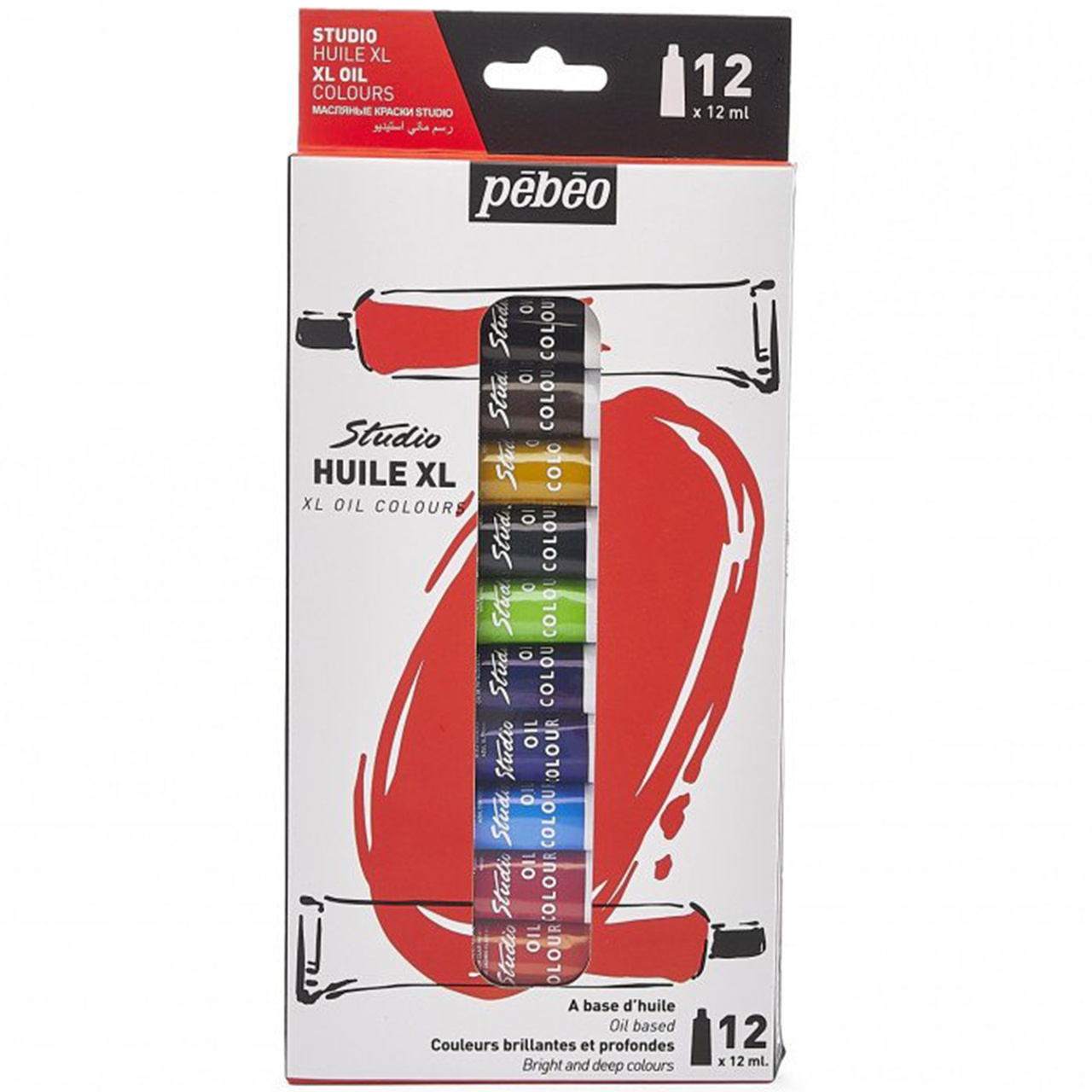 Set 12 culori de ulei XL Oil Studio Pebeo 668600