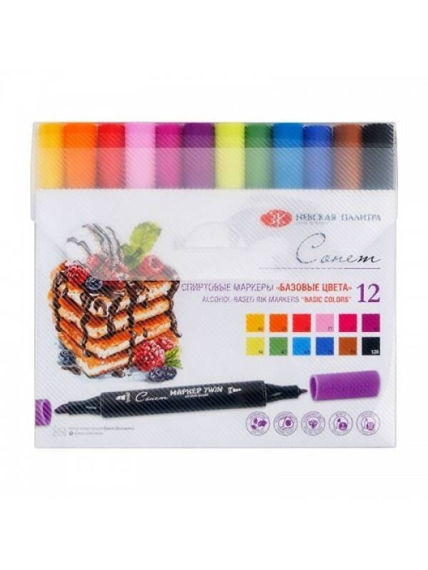 Set 12 markere Basic Colors Sonnet 211421448