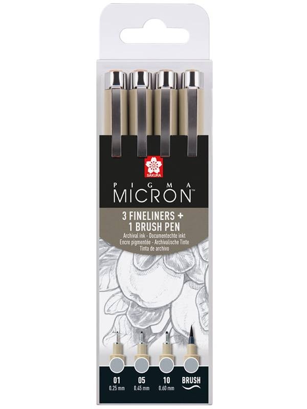Set 3+1 linere Pigma Micron Cool Grey Sakura POSXSDK4L
