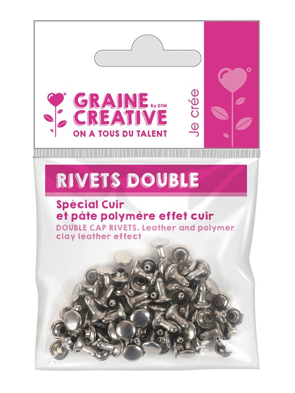 Set 30 nituri duble pentru piele Graine Creative 264995