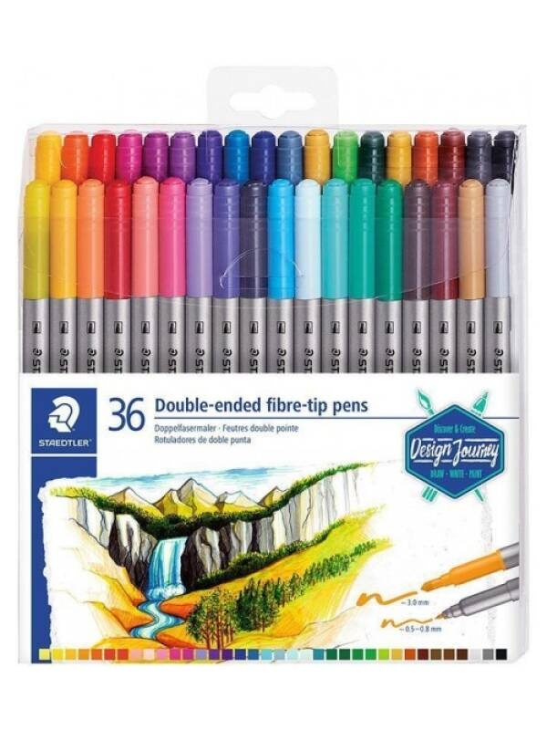 Set 36 carioci 2 capete Staedtler 3200 TB36
