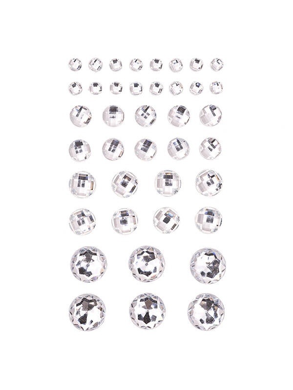 Set 40 cristale adezive, diverse marimi Dp Craft GRKR-080