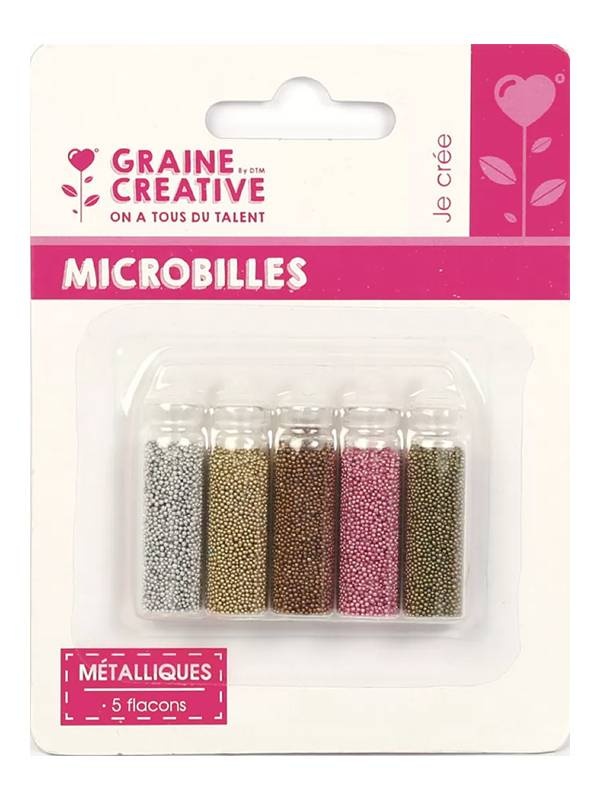 Set 5 recipiente margele metalice 5x20g Graine Creative 269023