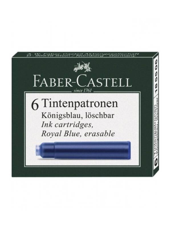 Set 6 cartuse mici cerneala Faber Castell (Culoare: Negru)