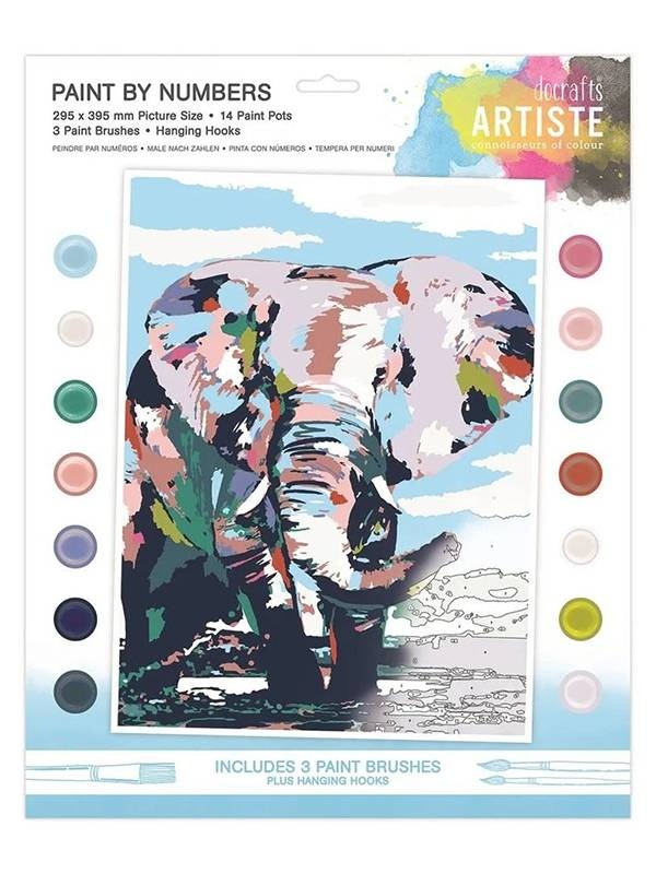 Set pictura pe numere Artiste Noble Elephant Dp Craft doa-550712