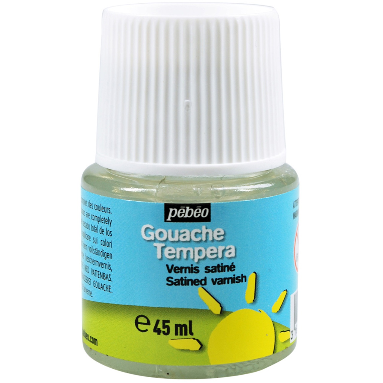 Vernis satinat pentru guase si tempera 45 ml Pebeo 603701