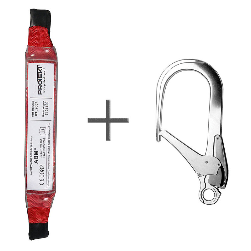 Absorbitor de energie si carlig cu autoblocare deschidere de 100MM ABM + AZ 024