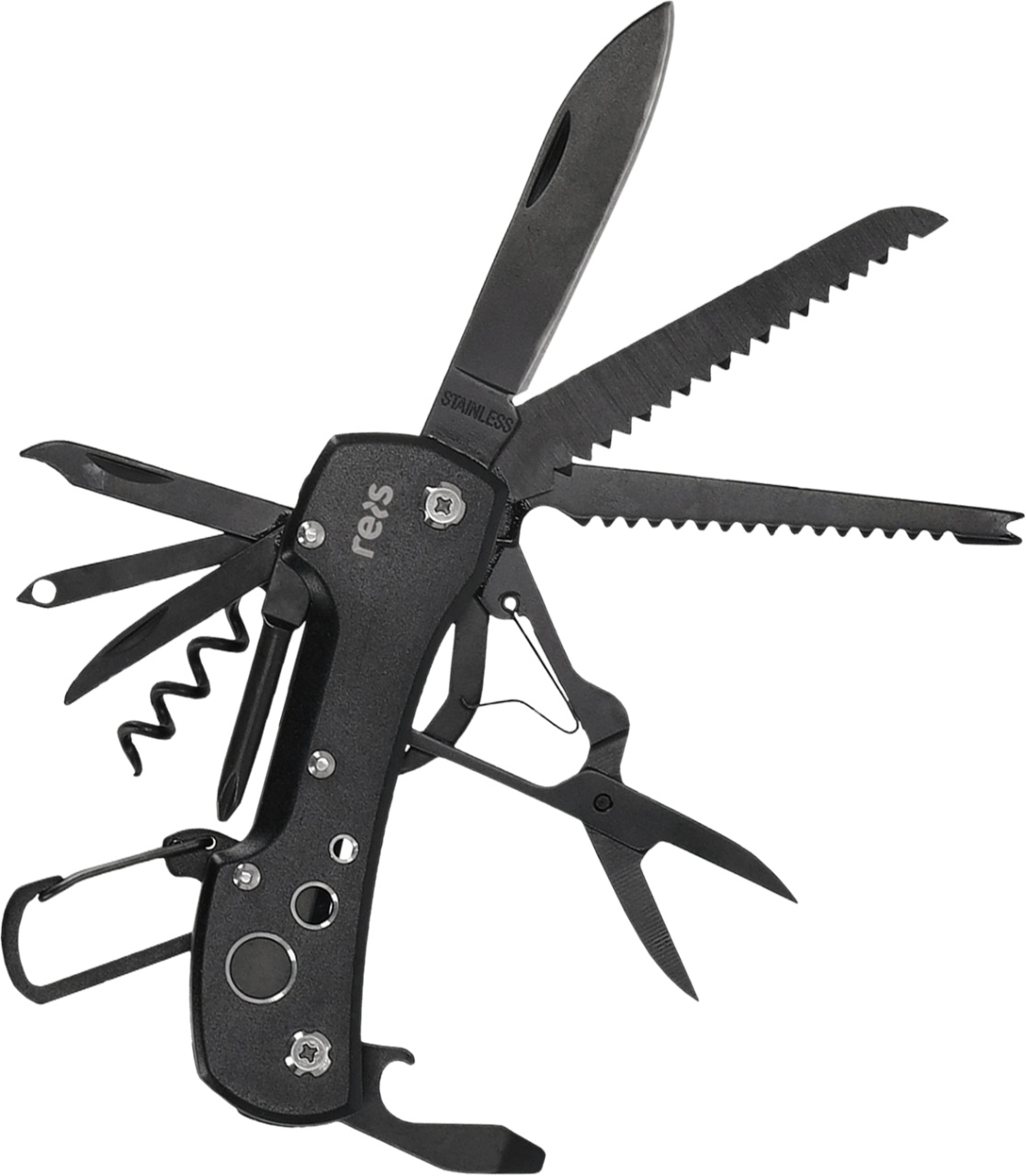 Briceag multifunctional pliabil 15 in 1 Tactical Guard – din otel inoxidabil