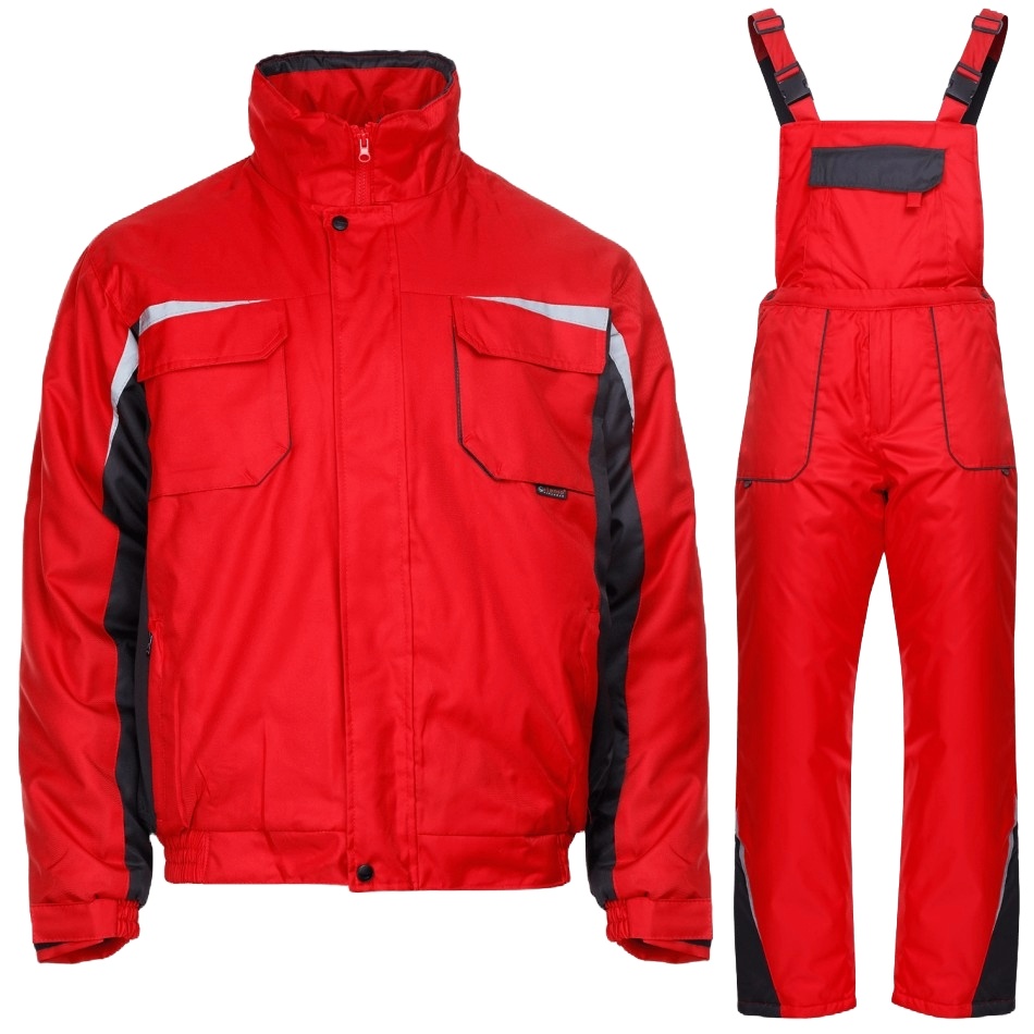 Costum de iarna Kastor Winter, rosu