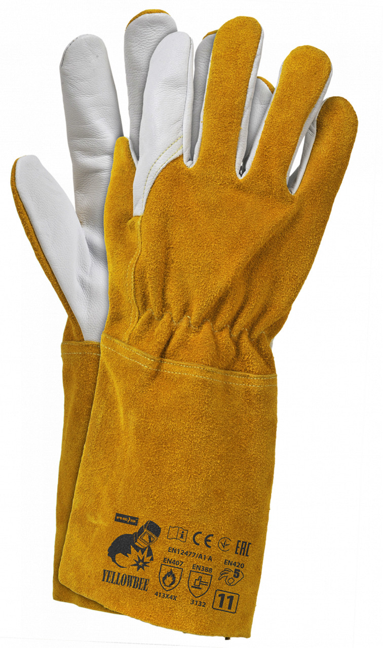 Manusi de protectie pentru sudura YELLOWBEE, 12/set