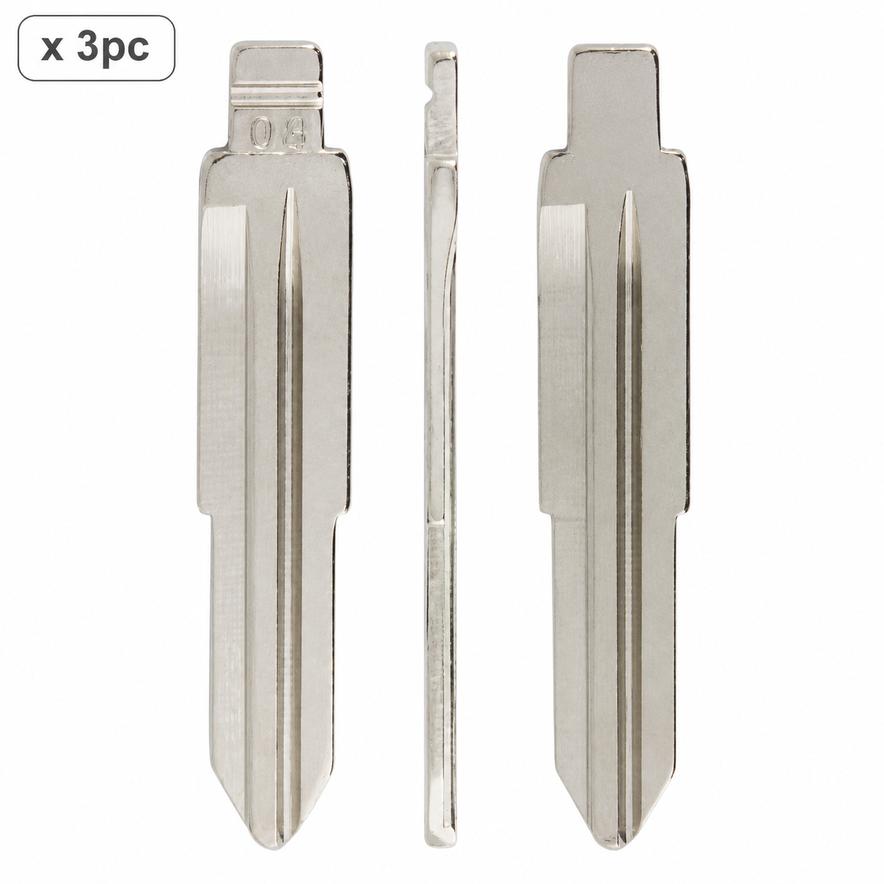 Set 3 lame cheie auto 08# TOY38R pentru Daihatsu, Kia, Fiat, Daewoo si Geely