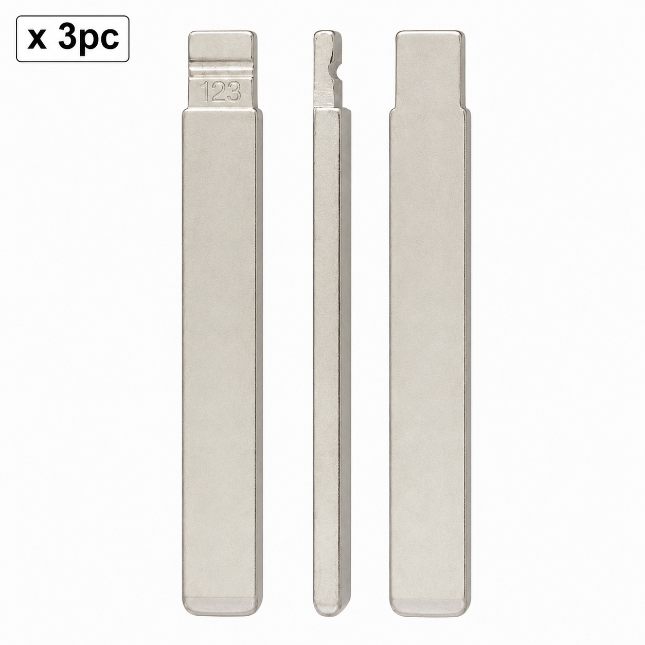 Set 3 lame cheie auto 123# TOY51 pentru Toyota Corolla, Auris si Yaris