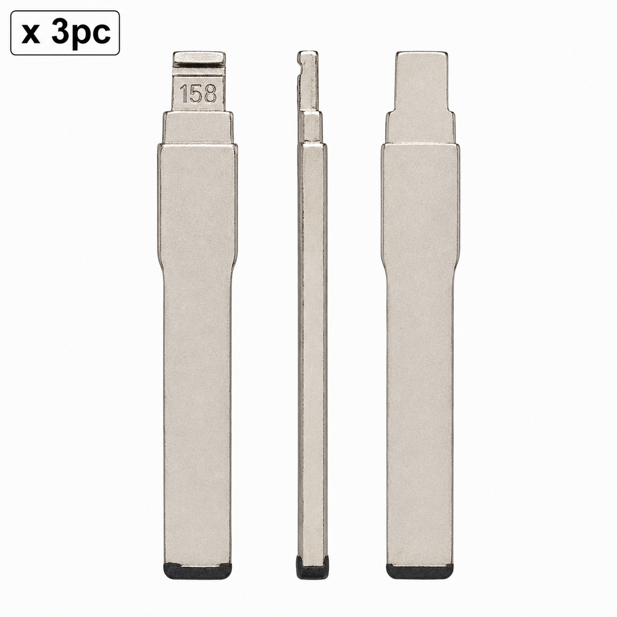 Set 3 lame cheie auto 158# HU101 pentru Ford, compatibile KD VVDI JMD