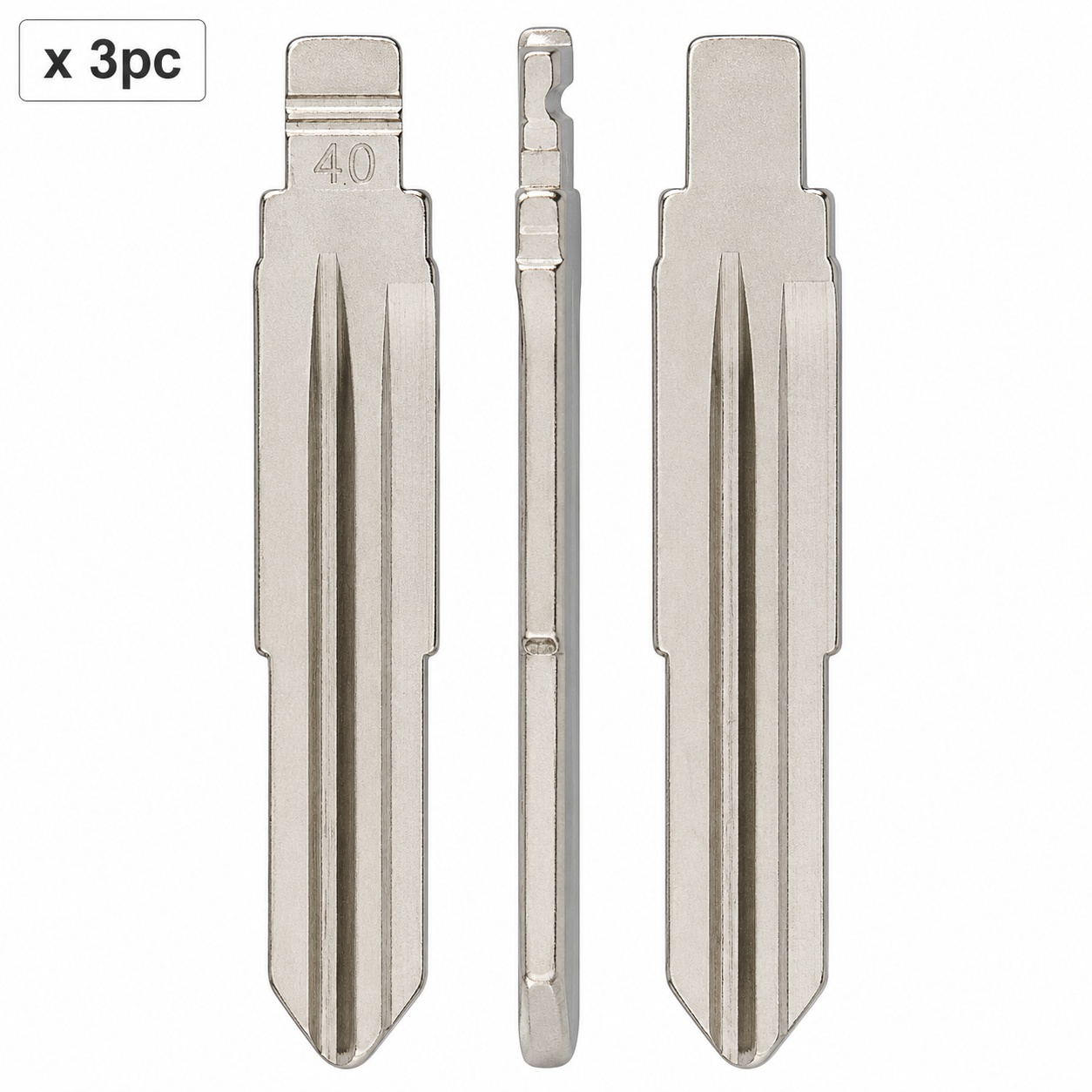Set 3 lame cheie auto 40# DWO5 pentru Chevrolet, Opel, Buick si GMC